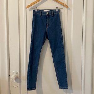 Topshop Petite Joni jeans (blue)